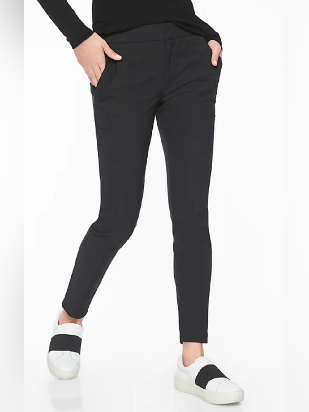 EUC Athleta Black Wander Stash Skinny Pants